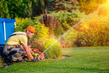 Professional irrigation system inspection in Phoenix AZ by licensed technician